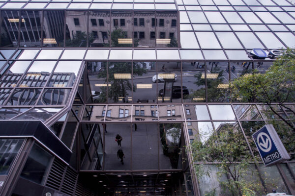 Reflections in Montreal Building